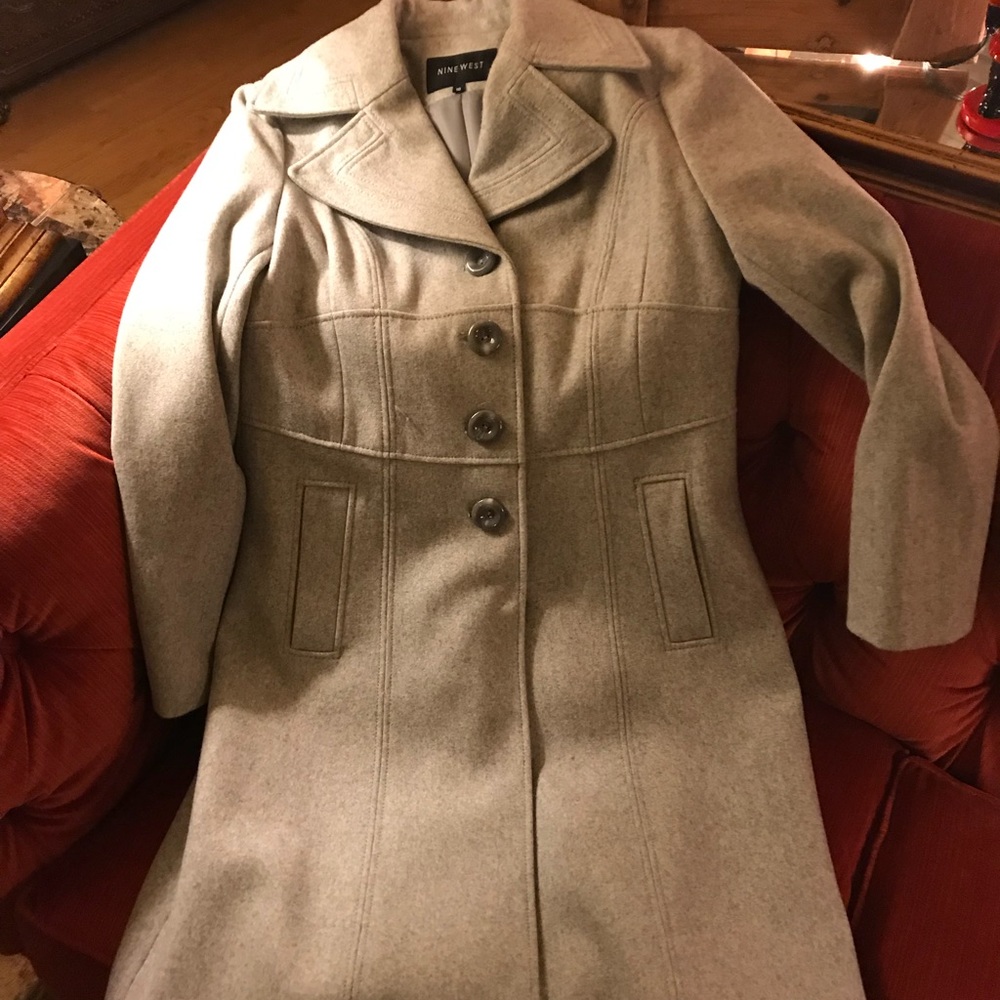 Nine West Woman Wool Coat, Size 10.  Worn 2times
